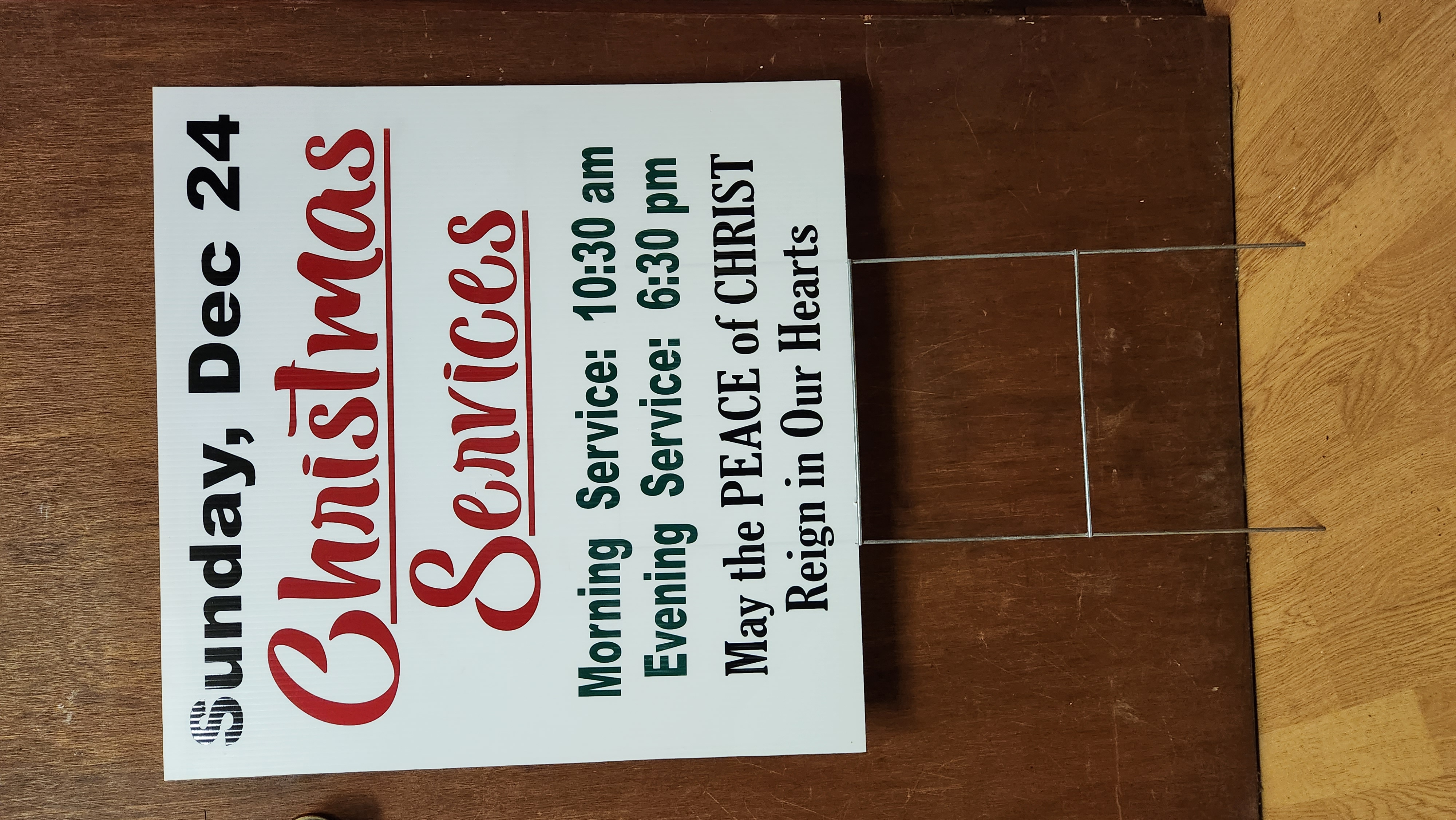 Events Sign